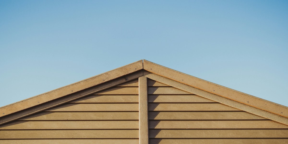 détail du toit de la terrasse de une maison