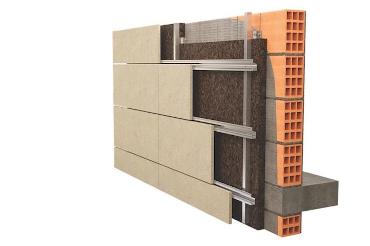 Stratigraphie d’une façade ventilée – Image issue du Web